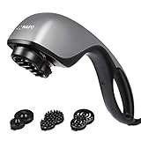 Naipo Handheld Back Massager Deep Tissue for Muscles, Foot, Neck, Shoulder, Leg, Calf Pain Relief - Electric Percussion Full Body Massage with Portable Heating Design