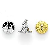 The Carat Shop Official Harry Potter Set of 3 Spacer Beads - Hogwarts Castle, Sorting Hat, & Time Turner HPB0001