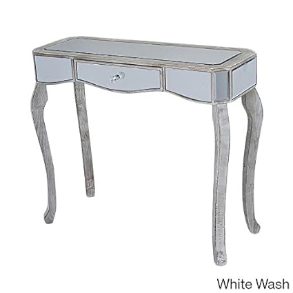 Amazon Com Heather Ann Katrina Single Drawer Wood Mirrored