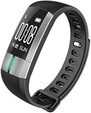 G20 Blood pressure /heart rate monitor ECG and PGG pater Joy Waterproof Smart Bracelet ,Fitness Tracker ,Bluetooth Pedometer with USB Charger for Android and iOS . (black)
