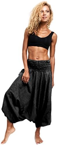 Limber Stretch Long Dance and Yoga Cotton Harem Pants