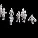100pcs White Model Train People Figures 1:200 Scale