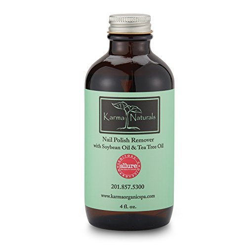 Karma Naturals Nail Polish Remover with Soybean Oil & Tea Tree Oil, 4 fl.oz.