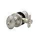 Copper Creek EK2040SS Egg Door Knob, Keyed Entry Function, 1 Pack, in Satin Stainless