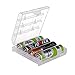 Bluecookies 5 PCS Battery Organizer AA AAA Batteries Storage Holder Case Box