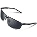TOREGE Men's Sports Style Polarized Sunglasses Al-Mg Metal Frame Glasses M292 (Silver&Grey Lens)