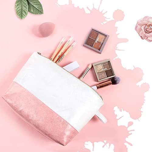 Reseplass Cosmetic Bag for Women - Lightweight Makeup Bag for Travel Accessories, Roomy Waterproof Makeup Cosmetic Pouch for Toiletries 8 Reseplass Cosmetic Bag for Women - Lightweight Makeup Bag for Travel Accessories, Roomy Waterproof Makeup Cosmetic Pouch for Toiletries