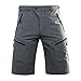 Hiauspor Men Hiking Shorts Lightweight Outdoor Quick Dry Shorts with Zipper Pockets