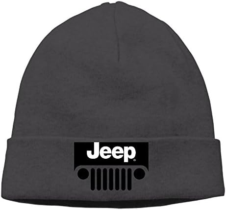 Unisex Jeep 85% Cotton Beanie Black