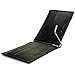 alpine swiss Men's Genuine Leather Spring Loaded Bifold Money Clip Wallet, Black, One Size