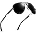ATTCL Men's Driving Polarized Sunglasses Al-Mg Metal Frame Ultra Light 6695 black