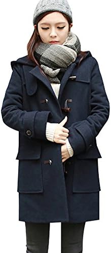 ANMIDA Duffel Wool Coat, Adult, Cute, Long Duffle Coat, Long Sleeve, Women’s Coat, Long Jacket, Outerwear, Autumn, Winter, Thermal, Luxury