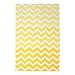 DII Kitchen Towel Collection Decorative Cotton Dishtowel Set, 18x28, Yellow Chevron, 2 Piece