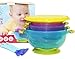 Spill Proof and Stay Put Suction Baby Bowl Set of 3 Sizes and Colors with Lids Which are Perfect for Both Babies and Toddlers and Are Stackable and Easy to Store, BPA Free and FDA Approved