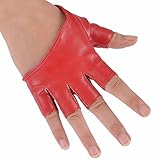 Weixinbuy Women Driving Fingerless Mittens Half Finger Gloves