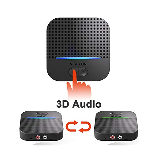 [2020 Upgraded] Bluetooth 5.0 Receiver Support aptX Low Latency, HiFi Wireless Audio Adapter with 3D Surround Sound for Music Streaming, Hands Free Call Receiver for Car Sound Stereo System