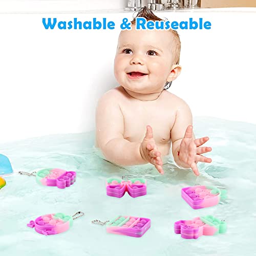 Mini Pop Fidget Keychain Toys 26 Pack Small Simple Cheap Push Its