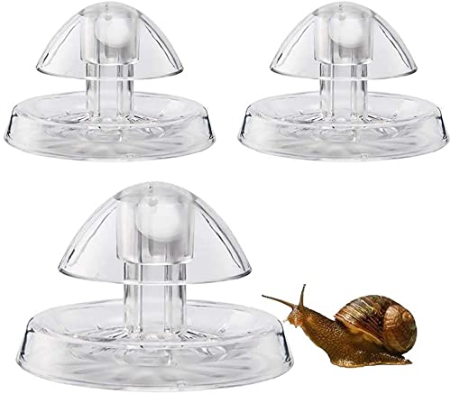 Zeromall Snail Catcher, Snail Trap Catcher Plastic Leech Planarian Pest Catch Box for Aquarium Fish Plant Tank(3 PCS/3.15inch)