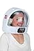 Jacobson Hat Company Adult Toy Space Helmet NASA Astronaut Hat Mask Plastic Costume Accessory,White,One Size