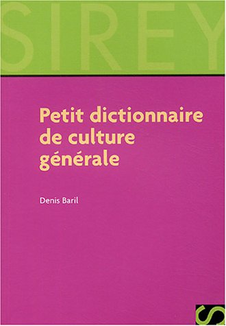 Petit dictionnaire de culture générale by (Paperback)