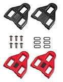 Gio Look Delta Compatible Cleats Black 0 / Red 9 Degree Float
