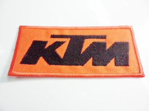 1x Black on Orange KTM SX GP RC RC8 Sport Motorcycle Racing Superbike Iron/sewing Patch