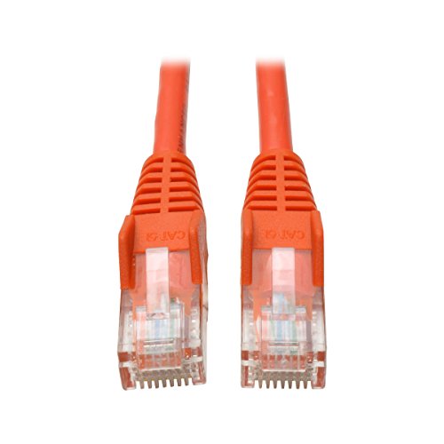 Tripp Lite Cat5e 350MHz Snagless Molded Patch Cable (RJ45 M/M) - Orange, 10-ft.(N001-010-OR)