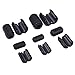 Bestsupplier 20 Pieces Clip-on Ferrite Ring Core RFI EMI Noise Suppressor Cable Clip for 3mm/ 5mm/ 7mm/ 9mm/ 13mm Diameter Cable, Black