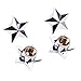 Eternalpower Five Point Star Shape Bling Wheel Tire Rims Air Valve Stem Caps Dust Cover for Car Truck Bike Motocycle 4Pcs