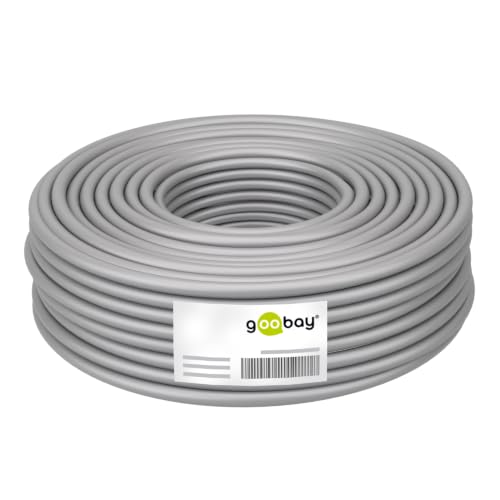 Goobay 96095 CAT 6a Network Cable, S/FTP (PiMF), Grey, 305 m Length