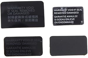 LIGHTFAIRY 2 pcs Shell Label Sticker for PS4 Pro Slim 1000 1100 1200 Console Housing Seals Tamper-Proof Label Warranty Repair Sticker (for ps4 1000 1100)