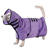 Dozca Dogs Bathrobe Super Absorbent Microfibre Dog