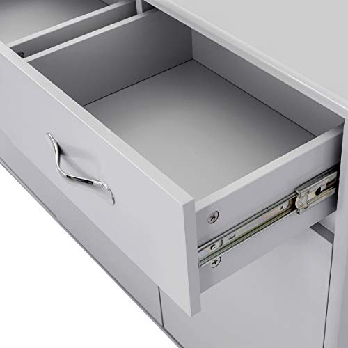 Rasoo Unique Design Kitchen Storage Sideboard, Cabinet for Home Cupboard Buffet Storage Cabinet Kitchen Room,Grey Color