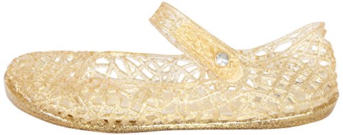 Stepping Stones Girls Mary Jane Jelly Closed Toe Bird Nest Sandals, Gold, 8 M US Toddler'