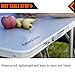 KingCamp Folding Camping Table Stool Suit, Adjustable Portable Lightweight Compact Picnic Table with 4 Fishing Stools,for Indoor or Outdoor Party & Activities, Aluminumthumb 3