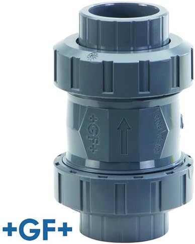 1inch PVC 562 True Union Cone Check Valve with Spring & FPM Seals