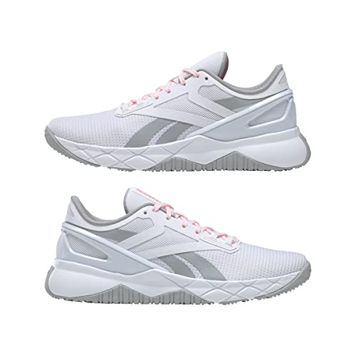 Reebok Women's Nanoflex TR Cross Trainer, White/Pure Grey/Orange