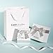 T400 925 Sterling Silver Post Stud Earrings Setwith Cubic Zirconia Gift for Women Men 5 6 7 8 mm (4 Pairs)