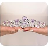 JWICOS Wedding Tiara for Women and Brides Princess Crowns and Tiaras for Bride Rhinestone Birthday Crown Headband Crystal Costume Party Prom Tiara Hair Accessories