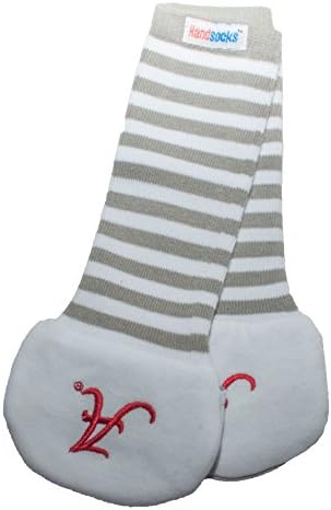 Handsocks Plushy Stay On Strap-Free No-Scratch &amp; Warmth Baby Mittens- Alabama College Football - S (3-12 Months)