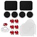 pop-tech 3M Phone Magnet Plate with Sticky Adhesive Backing Replacement Tapes Metal Plate for iPad iPhone in Car Home Grip Mount Base for Samsung etc