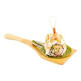 Bamboo Spatula, Bamboo Serving Spoon, Bamboo Appetizer Spoon - 5.5