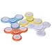 Huayang| Double-sided LED Tri Fidget Spinner Toy for ADHD Anxiety Autism Stress Reducer for Adults/ Kids- LED Fidget Hand Spinner Glow in The Dark Orange