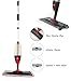 Floor Spray Mop Kit with 4 in-1 Function, Mop Set for Vinyl, Hardwood, Laminate, Marble, Tile Floors – 7 Accessories: 2 Microfiber Pads, 2 Window Cleaner Pads, 1 Glass Wiper, 1 Chenille Pad 1 Scraper
