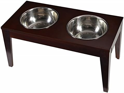 Merry Products Raised Wooden Pet Feeder Diner Set Large