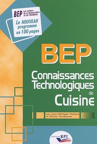 Download Connaissances technologiques de cuisine : BEP PDF