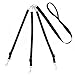 Mopaclle Pet Supplies for Dog Leashes Premium Three Way Dog Leash with Adjustable Detachable Dog Coupler for One,Two,Three Samll/Medium Dog (Black)