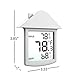 Indoor Thermometer - Digital Weather Temperature Thermostate - Home Monitoring Clock - A Gift for Mom