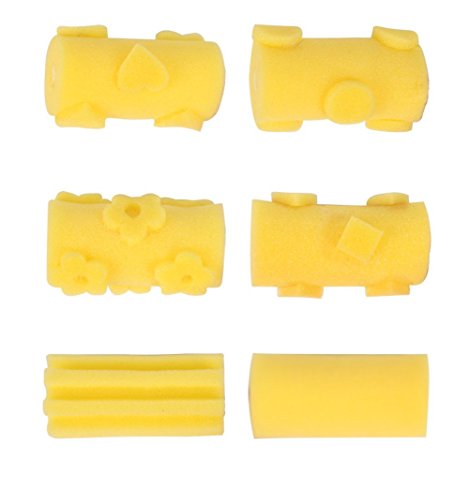 Carykon Artist Studio Sponge Painters Paint Rollers, set of 6 (6 rollers-Pattern) - Thumbnail 4