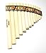Easy to Play Beginner Peru Treasure Small Peruvian Tunable Antara Pan Flute 13 Pipes Case Included (Beige)